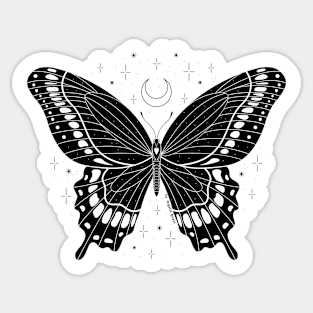 Black Butterfly Sticker